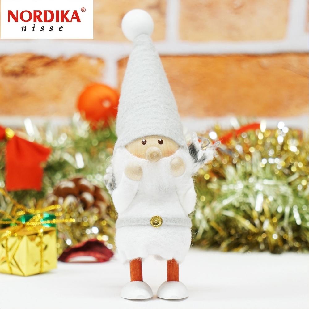 ノルディカニッセ スカーフサンタ サイレントナイト NRD120636 木製 人形 デンマーク クリスマス プレゼント ギフト 飾り 窓 子供 大人 おもちゃ 北欧 インテリア