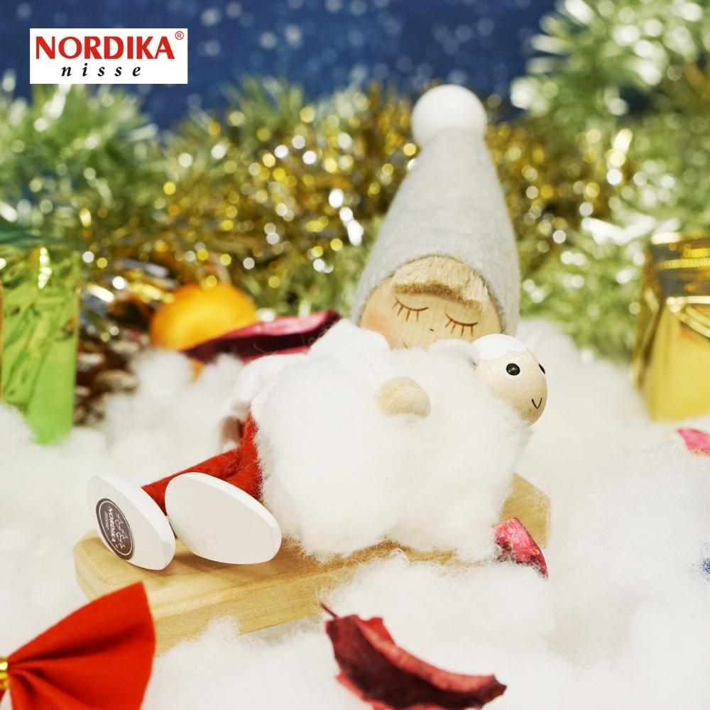 ノルディカニッセ おねんね男の子 羊 サイレントナイト NRD120726 木製 人形 デンマーク クリスマス プレゼント ギフト 飾り 窓 子供 大人 おもちゃ 北欧 インテリア