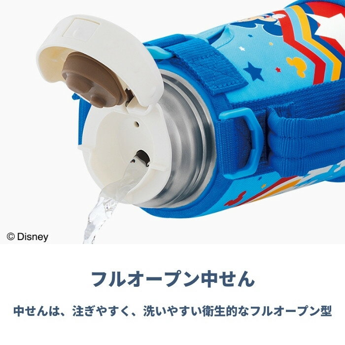 【あす楽】サーモス 2way 水筒 キッズ 子供 おしゃれ 600ml 保温 保冷 ストロー付き コップ付き カバー付き FJO-600WF ステンレス ディズニー ミッキー ミニー ミッフィー マグ/運動会