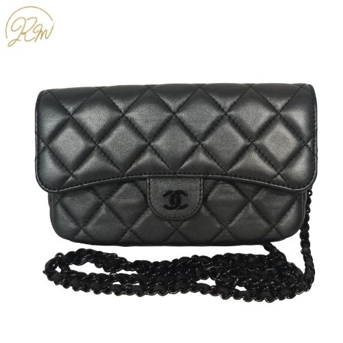CHANEL ウォレット phoneholder レア! ブラック 新品同様 楽天市場】シャネル フォンケース(カラーブラック)(バッグ
