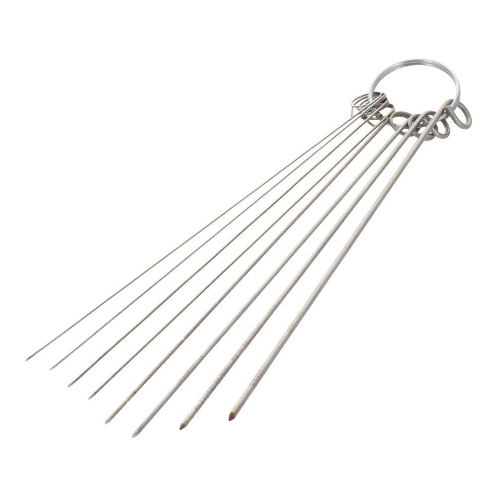 H&H ステン火口掃除針 No.214は、作業や整備、DIYに使用できる製品です。 ■セット内容 〇火口は定期的に掃除を行って下さい 〇火口孔を傷つけたり、変形させるような硬い針はかえって火口をだめにします。正しい掃除針を使用して下さい ■仕様 〇ブランド:H&H 〇品番:242410 〇品名:ステン火口掃除針 ※用途・対象物に合った製品を選び、取扱説明に従って安全に使用してください。 ★H&Hシリーズの検索はこちら