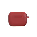【アウトレット品】AirPods Pro シリコンケース 傷から守る手触りの良いカバー/Devia Naked silicone case suit レッド(2)