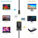 Choetech 最大転送速度の早いUSB Type-C VGA 出力する変換ケーブル 4K対応 1.8m 2