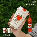 ★エントリー+P5倍全商品対象★GERM キース・ヘリング マグ 390ml ストラップ付 タンブラー マグ ステンレス 保温 保冷 蓋つき 子供 大人 洗いやすい 食洗機対応 コーヒー オフィス スポーツ アウトドア
