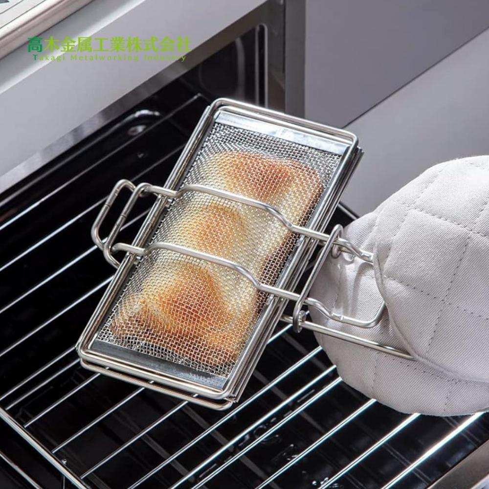 高木金属 ホットサンドメーカー ハーフ オーブントースター グリル用 GK-HSH 1枚 トースター 網 日本製 軽量 コンパクト収納のサムネイル