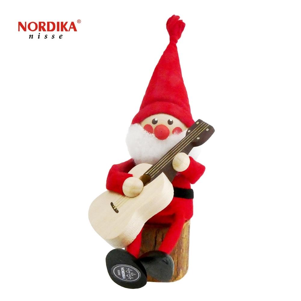 ノルディカニッセ ギターを持ったサンタ NRD120068 木製 人形 デンマーク クリスマス プレゼント ギフト 飾り 窓 子供 大人 おもちゃ 北欧 インテリア