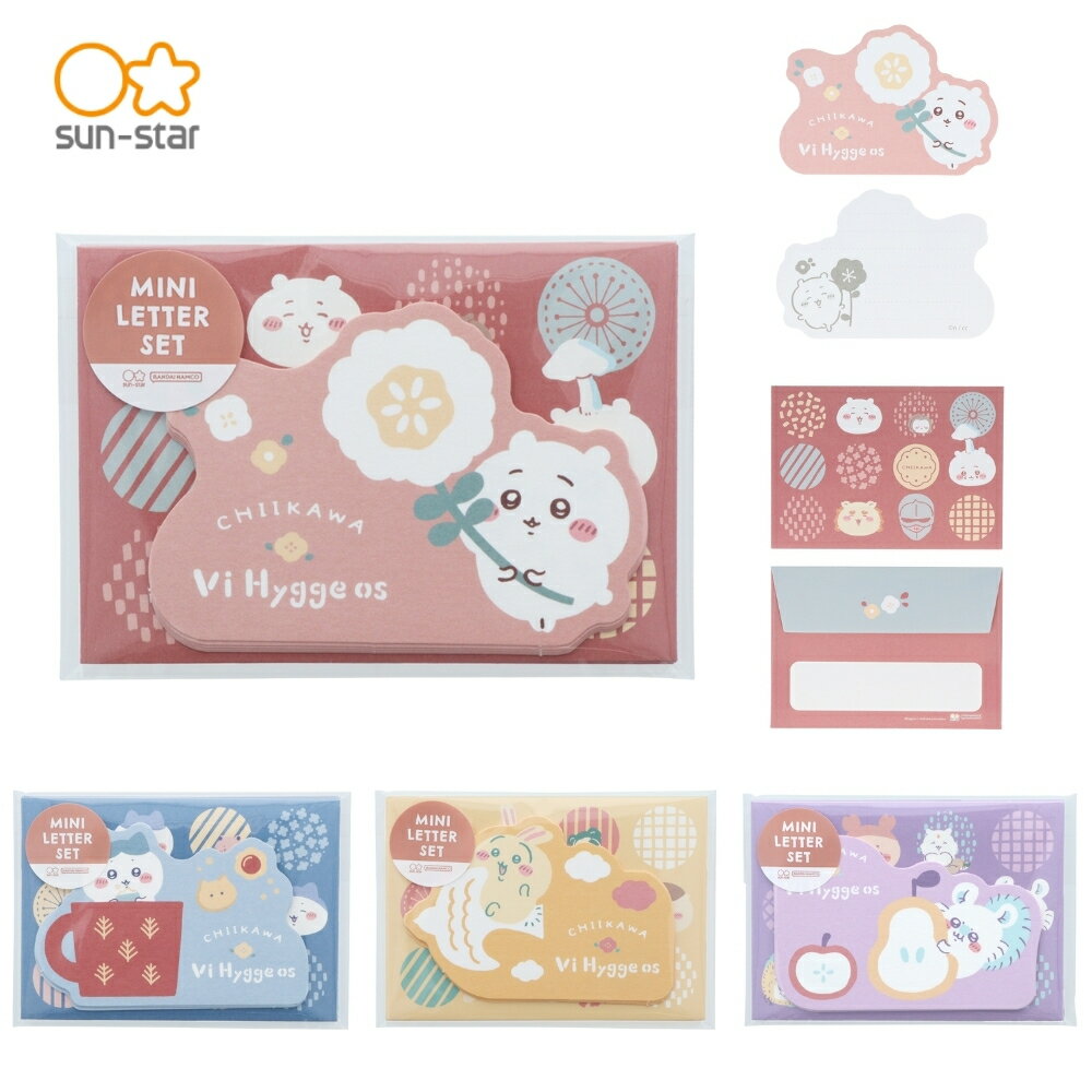 サンスター文具 ミニレターセット ちいかわ メール便対応 レターセット かわいい キャラクター 女の子 ミニ 手紙セットのサムネイル