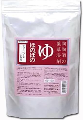 商品の説明 自然の薬草そのままを乾燥後、きざんで袋に詰めた入浴剤 薬草の入浴剤「ゆ　ほのぼの」のカミツレの香りです。 ハーブティーでもおなじみ、カモミールです。りんごの香りにも似たフルーティで甘い香り。神経痛・リウマチにお悩みの方にお すすめします。 毎日の終わりに、体をポカポカにしてリラックスしてください。 ※「ゆ ほのぼの」は、自然の薬草そのままを乾燥後、きざんで袋に詰めた入浴剤です。だから安心安全。 原材料・成分 カミツレ、チンピ、トウヒ、ハッカ、コウボク、ウイキョウ、香料 使用方法 浴槽の湯150リットルに本品1パック（30g）の割合でご使用ください。 使用上の注意 ・浴用剤ですので、飲用としては使用しないでください。 ・乳幼児の手の届かない場所へ保管してください。 ・入浴以外の用途には使用しないでください。 ・皮膚あるいは体質に異常がある場合はかかりつけの医師に相談してからご使用ください。 ・開封後はすぐにお使いください。 ・本品は自然の薬草成分を使用しているため、水質により2日以上経過すると若干濁ることがありますが、効能には一切変わりあ りませんので安心してご使用ください。 ・ごく一部のホーロー浴槽（淡色ブルー系等）に限り、二度だきすると浴槽に色が残る場合がございます。この場合市販の塩素系 漂白剤入りの洗剤が有効です。 ・お湯に生薬特有のうすい色がつきますが、洗髪・洗濯にご使用いただけます。 商品詳細 広告文責 株式会社トータルケアメディック　06-6115-1189 メーカー名 株式会社陶陶酒本舗 販売業者名 株式会社陶陶酒本舗 原産国 日本 区分 医薬部外品ゆほのぼの 入浴剤 どくだみ カミツレの香り 東洋の香り