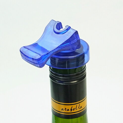 クーポン発行中 Flow ボトルストッパー ブルー ワイン ストッパー ワインポワラー ワイン栓 替え栓 ワインセーバー …