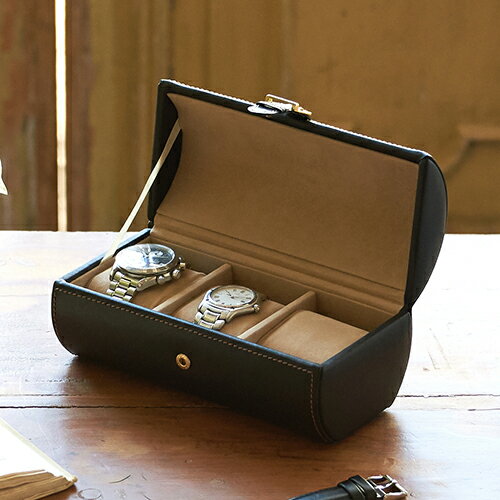 クーポン発行中 楽天1位 ウォッチケース 3本用 コレクションケース 腕時計ケース ブラック ウオッチ ディスプレイ 腕…