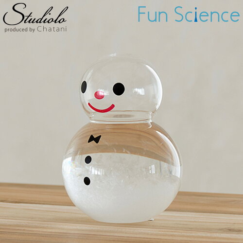 かわいい雪だるまの形のストームグラス/Fun Science30%ポイントバック...