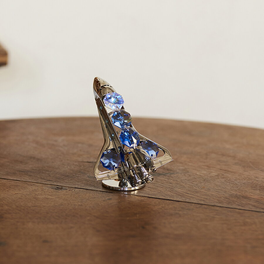 クーポン発行中 【CRYSTOCRAFT】スペースシャトル おしゃれ インテリア 置物 小物 オブジェ 景品 開運 幸運 縁起物 ラッキーアイテム 運気向上 プレゼント ギフト 母の日 父の日 クリスマス CRYSTOCRAFT 760-301 [2]