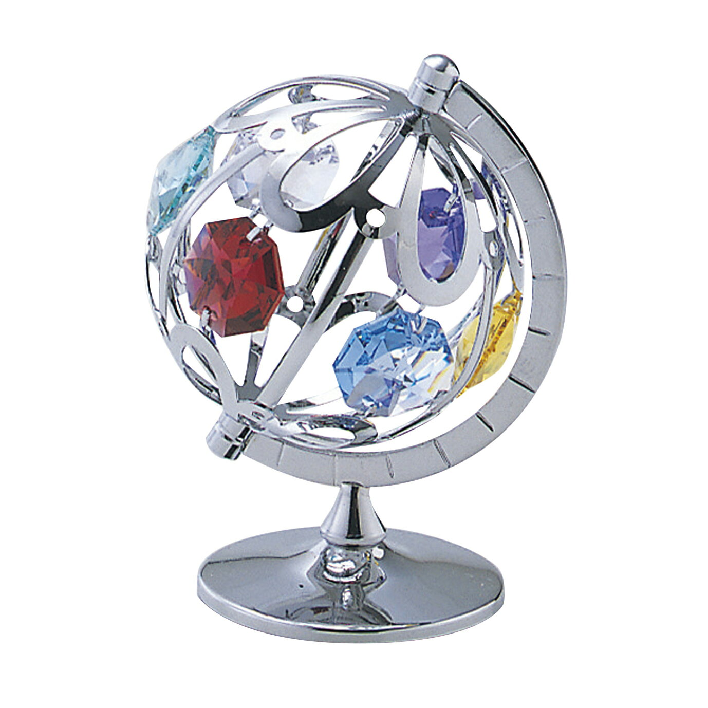 クーポン発行中 【CRYSTOCRAFT】地球儀 おしゃれ インテリア 置物 小物 オブジェ 景品 開運 幸運 縁起物 ラッキーアイテム 運気向上 プレゼント ギフト 母の日 父の日 クリスマス CRYSTOCRAFT 760-303 [3]