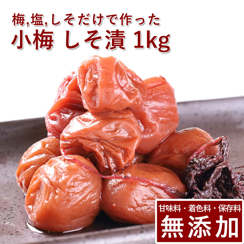 【10%OFF】小梅 梅干し しそ漬 1kg紀州