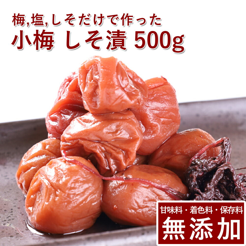 【10%OFF】小梅 梅干し しそ漬 500g紀