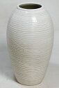 12号 白窯変コンガ 花入 信楽焼 陶器 花器 花瓶 彩り屋