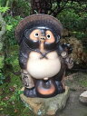 【10%OFF】福ひねり狸 古信楽 風30号信楽焼 陶器 置物 たぬき 開店祝い 新築祝い 引越し祝い プレゼント 贈り物 ギフト 彩り屋【スーパーセール】