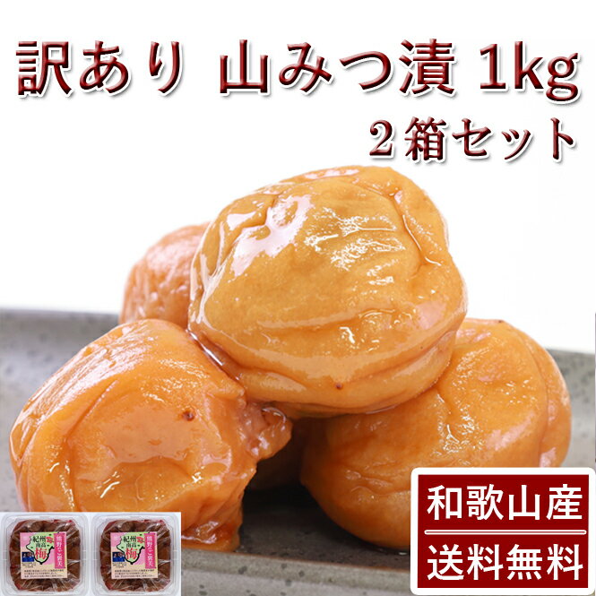 訳あり はちみつ漬 2kg 熊野のご褒美 紀州南高梅 梅干し 送料無料 山みつ漬 つぶれ梅 家庭用 まとめ買い セット お徳用 彩り屋のサムネイル