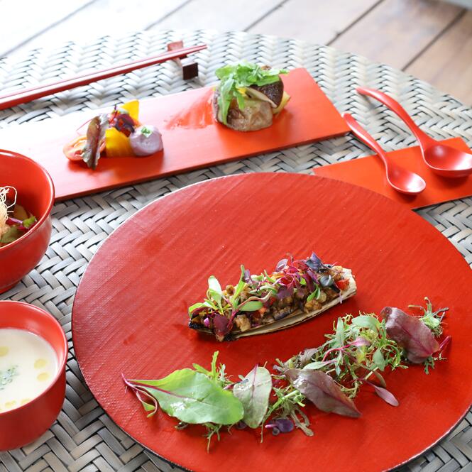 根来塗 箸 黒檀 赤 四角 大 朱 伝統工芸 根來塗 工芸品 特産品女性塗師 伊藤惠 彩り屋