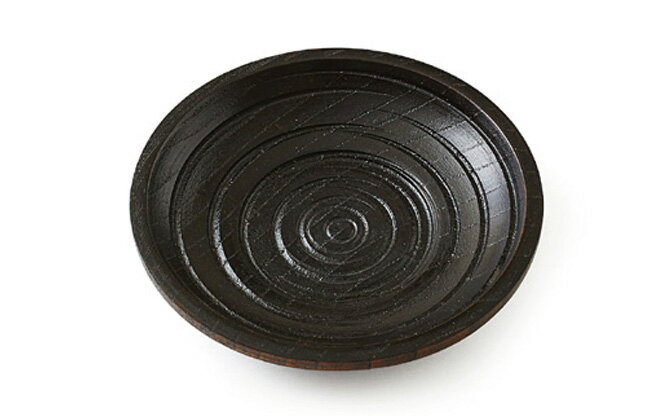 古代乱筋 4.2 茶托トレー トレイ 皿 盆 茶托 木製 和歌山彩り屋