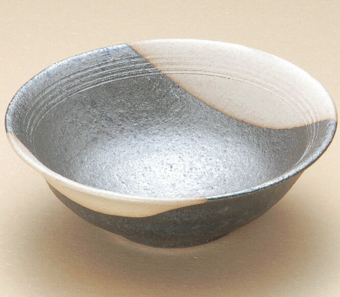 【お急ぎの方はこちら】黒窯変掛け分け4.5鉢陶器 信楽焼 キッチン 和食器 小鉢 取鉢 皿器 うつわ 贈り物 プレゼント ギフト 彩り屋