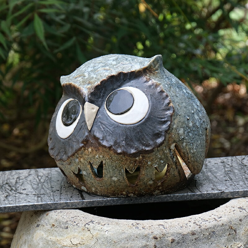 【10%OFF】まんまるふくろう蚊やり器 (マット付)信楽焼 陶器 蚊やり器 蚊取り線香立て 蚊遣り器 蚊遣器 蚊取器 蚊取り 蚊取り線香入れ 彩り屋_【楽天ス...