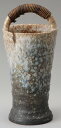 白窯変手付 花入 信楽焼 陶器 花器 花瓶 彩り屋(3)