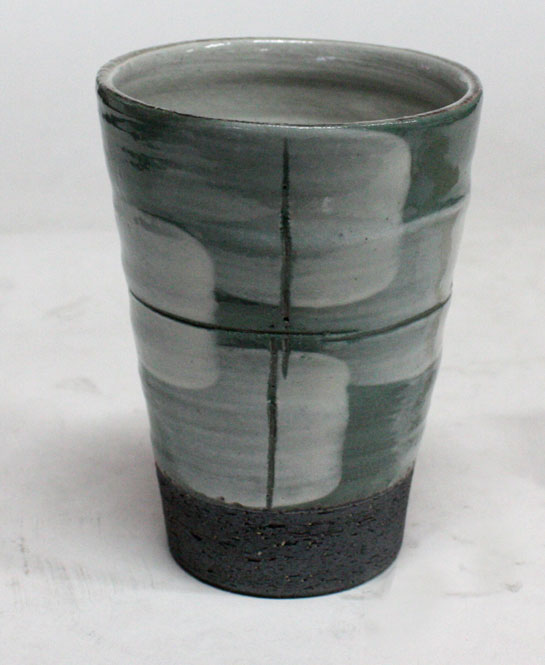 由結 (グリーン) フリーカップ コップ信楽焼 陶器 キッチン 和食器 器 うつわ おうちカフェ新築祝い 引越し祝い 引き出物 内祝い贈り物 プレゼント ギフト 彩り屋
