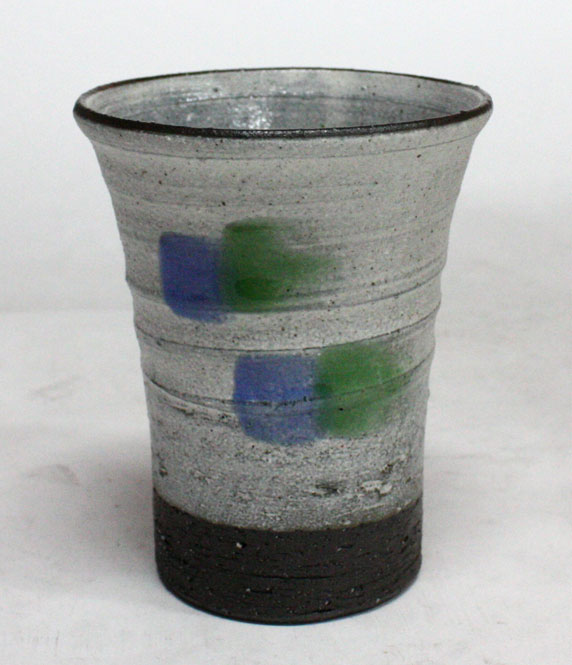 つなぐ (青) フリーカップ コップ信楽焼 陶器 キッチン 和食器 器 うつわ おうちカフェ新築祝い 引越し祝い 引き出物 内祝い贈り物 プレゼント ギフト 彩り屋