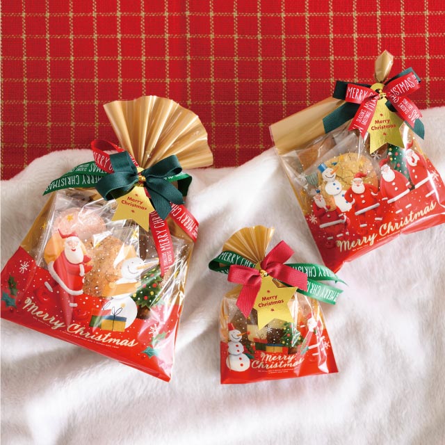 2枚 少量 少し 枚 愉快な クリスマス OPP ギフトバッグ クリスマス OPP袋 透明袋 ラッピング袋 ラッピングバッグ ポリ袋 クリアバッグ クリア ビニ...