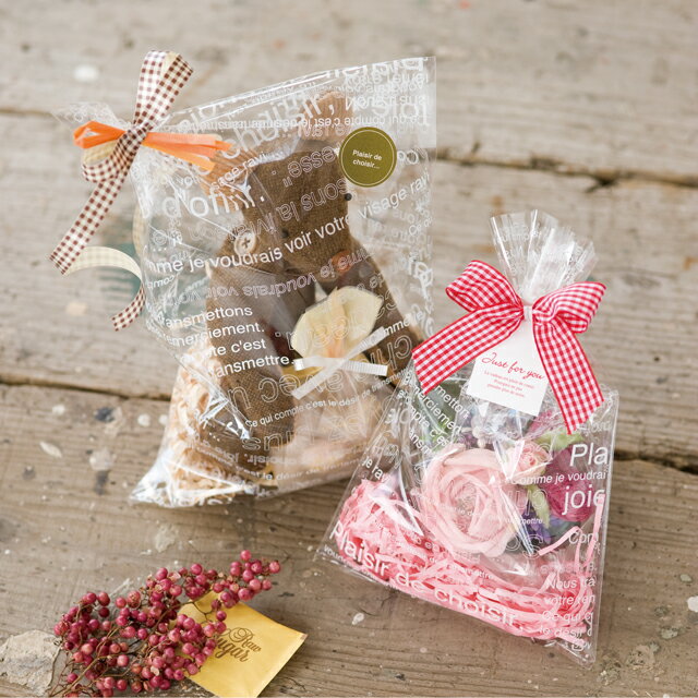 2枚 少量 少し 枚 カフェオレ OPP ギフトバッグ 透明袋 英字柄 ポリ袋 クリアバッグ ビニールバッグ ビニール袋 柄 デザイン 透明 袋 平袋 ギフト ...