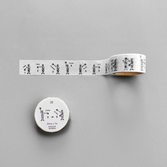 【KNOOPWORKS/クノープワークス】 125 FLAG SIGNALING マスキングテープ 手旗信号 NUMBER 数字 ナンバー メッセージ マステ シール テープ ラッピング コラージュ プレゼント 手紙 封筒 カード ポストカード 封 ギフト タグ おしゃれ かわいい 日記 カレンダー 手帳のサムネイル