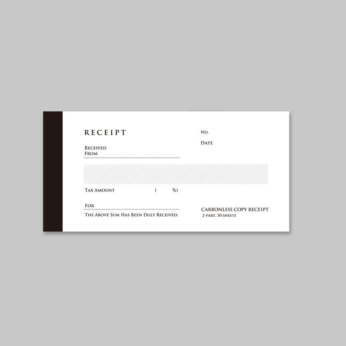 【KNOOPWORKS/クノープワークス】 RECEIPT(英・複写) 領収書 ヨコ 複写式 ノーカーボン 伝票 事務用品 店舗用品 メモ用紙 紙 メモ ハンド...