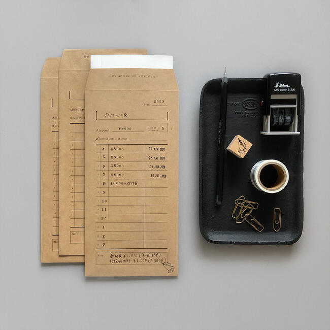 【KNOOPWORKS/クノープワークス】 CASH ENVELOPE 月謝袋 罫線 管理袋 袋 集金袋 整理袋 積立 予算袋 管理 整理 予算 貯金 集金 袋...