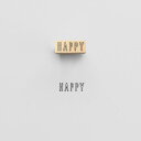 【KNOOPWORKS/クノープワークス】 〈OUTLINE〉 HAPPY スタンプ 幸せ Stamp はんこ ハンコ ラッピング コラージュ スクラップ 手紙...