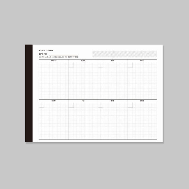 【KNOOPWORKS/クノープワークス】 B5 WEEKLY プランナー ヨコ 週間 スケジュールメモ ウイークリー スケジュール スケジュール帳 スケジュール管理 表 1週間 日程 日程表 予定 予定帳 メモ用紙 紙 メモ帳 メモ メモパッド 日記 手帳 ノート 管理 目標 旅行 記録
