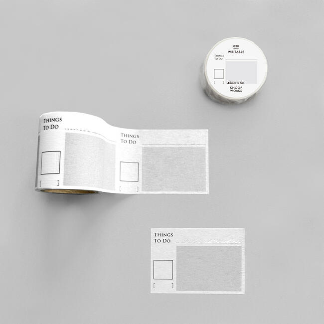 【KNOOPWORKS/クノープワークス】030 THINGS TO DO マスキングテープ やること 45mm幅 幅広 todo マステ シール テープスケジ...