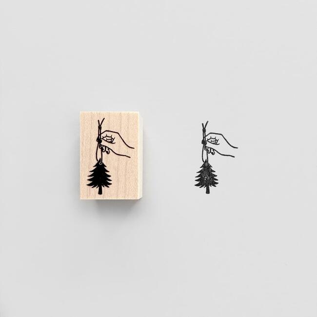 【KNOOPWORKS/クノープワークス】FIR TREE モミの木 クリスマス スタンプ Stamp はんこ ハンコ ラッピング コラージュ スクラップ メッ...