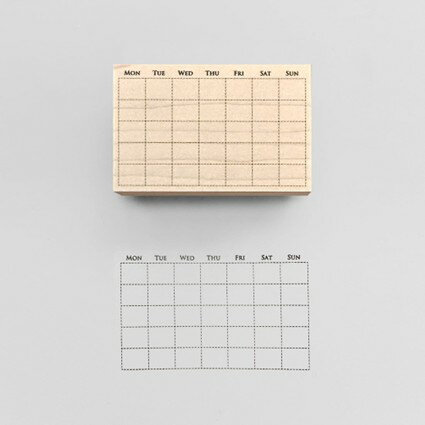 【KNOOPWORKS/クノープワークス】 CALENDAR スタンプ カレンダー リスト ハビットトラッカー 習慣 毎日 1ヶ月 月間 週間 チェック リスト...