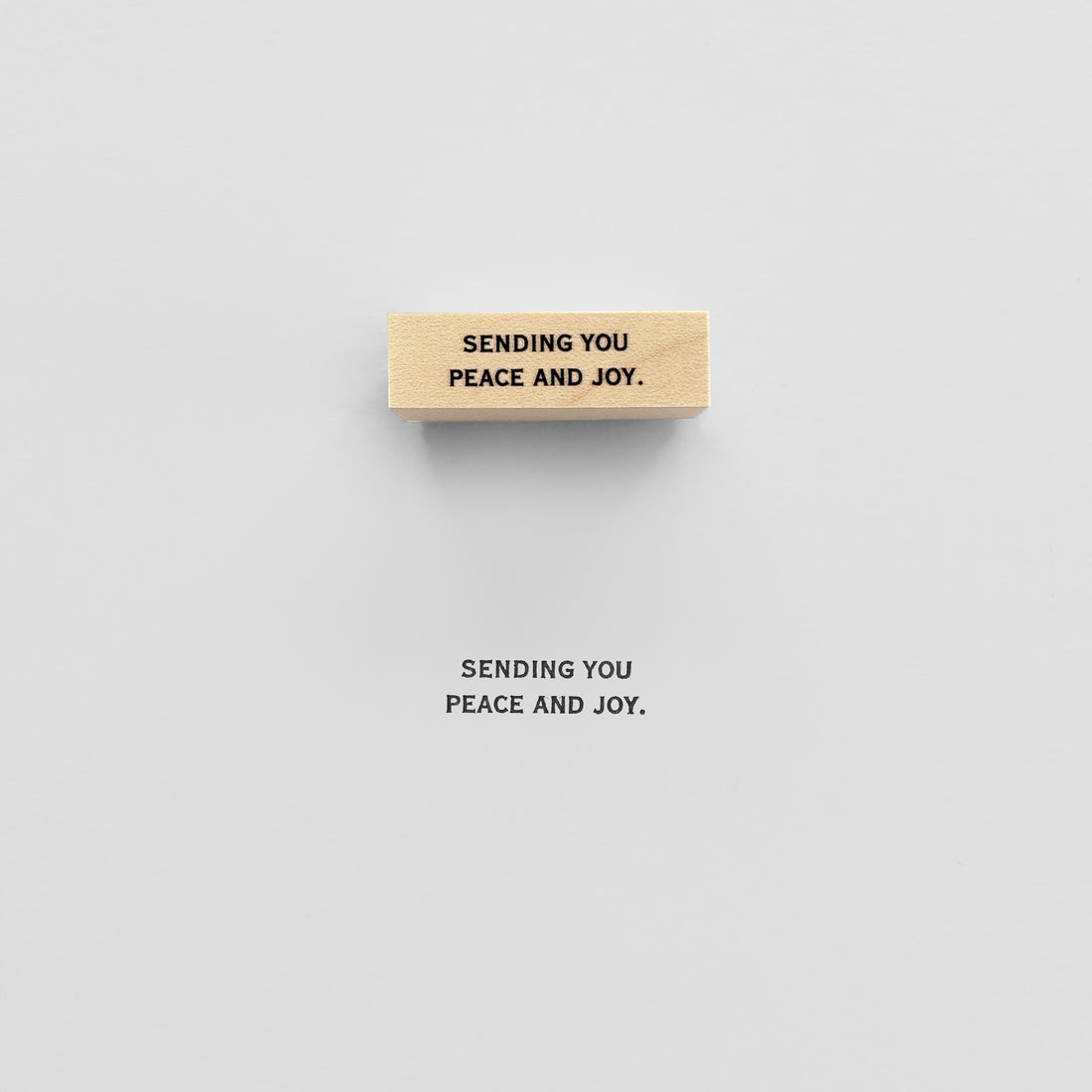 KNOOPWORKS クノープワークス MESSAGE SENDING YOU PEACE AND JOY スタンプ 安らぎと喜びを はんこ ラッピング メッセージ カード 日記 手帳 おしゃれ かわいい カレンダー