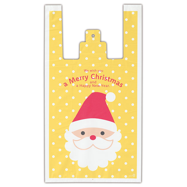 100枚 大量 多 枚 チャーミング クリスマス レジバッグ レジ袋 ビニール袋 ナイロン袋 買い物袋 小分け ごみ袋 吊り下げ ハンガータイプ 袋 マチ 手提...