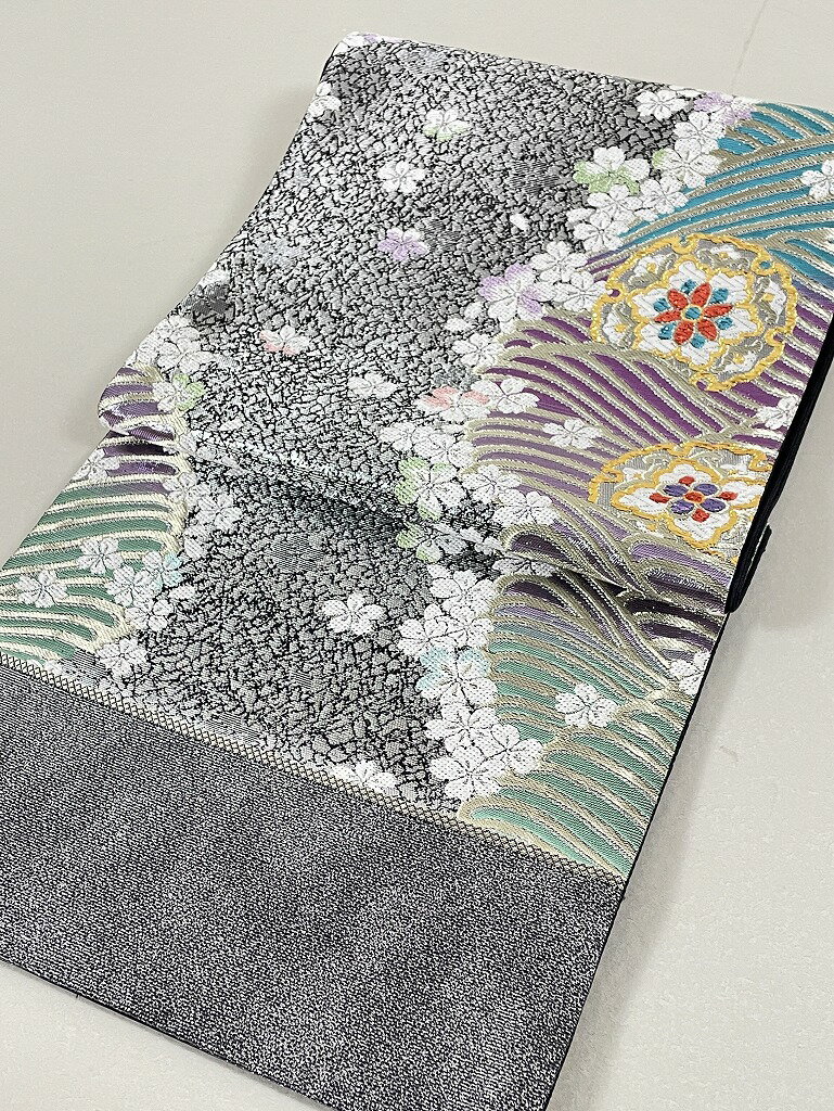 袋帯◆桜 振袖用 正絹【ta3428】【未仕立て】【六通】