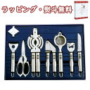 メイクリーフ キッチン7点セット キッチン鋏 皮引き 栓抜付缶切り ユーティリティナイフ 茶こし にんにく絞り ジャーオープナー ステンレス製 キッチン 用品 ...