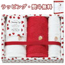 Strawberry Soft フェイス2P・ウォッシュタオル1P STS4250 タオルギフト セット イチゴ柄 引出物 贈り物 内祝い お祝い 香典 お返し...