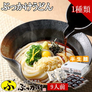 倉敷うどん「ぶっかけ」ふるいち ファミリーセット (9人前) 半生麺 常温 送料無料 (北海道、沖縄除く) 岡山 ご当地 ギフト うどん 贈答 御中元 御歳暮 敬老の日 父の日 母の日 プレゼント 誕生日 お土産 内祝い お返し 手土産 自宅用 おうちごはん 直送 ブラックフライデー