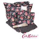 Cath Kidston キャスキッドソン 623919 キルト ナッピーバッグ ウェルズ ローズ チャコール 正規品 新品 子供用 マザーズバック ブランド 出産祝い ベビーギフト おしゃれ 可愛い ギフト プレゼント 誕生日 贈り物 ブラックフライデー クリスマス