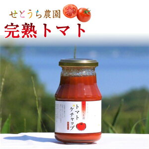 せとうち農園 完熟トマト トマトケチャップ 270g 岡山 玉野市 ご当地 ギフト 無添加 無塩 プレゼント 誕生日 お土産 内祝い お返し お中元 お歳暮 父の日 母の日 敬老の日 健康志向