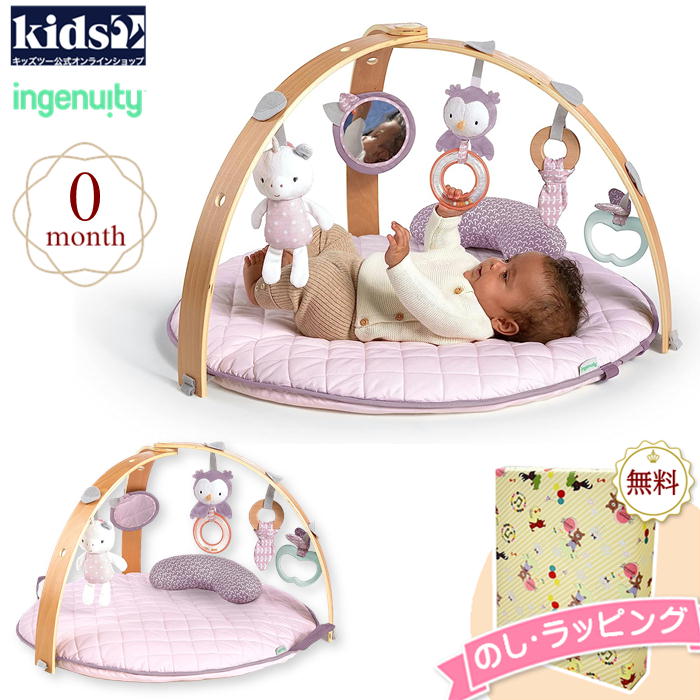 Kids2 ingenuity 12421 コージースポット リバーシブルジム ピンク キッズツー インジェニュイティ ベビー ジム マット プレイマット おもちゃ 男の子 女の子 赤ちゃん ベビー 0ヶ月 知育 出産祝い ギフト プレゼント 誕生日 お祝い 贈り物 クリスマス