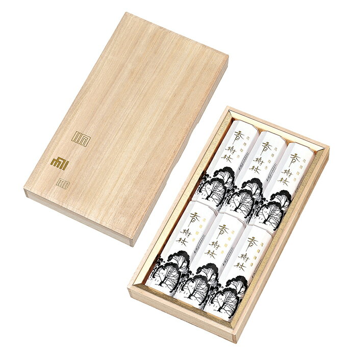 線香 贈答用 ギフト 送料無料 御供 【玉初堂】 香樹林 桐箱 短寸6箱入 お線香 白檀 お供え 線香セット 贈答 お線香 贈答用線香 仏具 お悔やみ 白檀の香...