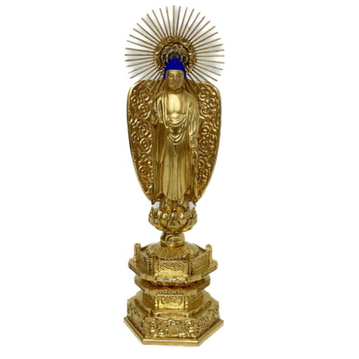 【在庫処分】仏像 中七肌粉 六角台座 西立弥陀 5寸 A 浄土真宗本願寺派 西本願寺 西 阿弥陀如来 阿弥陀如来像 金仏壇 金箔 金色 ご本尊 仏様 【在庫処分】仏像 中七肌粉 六角台座 西立弥陀 5寸 A 浄土真宗本願寺派 西本願寺 西 阿弥陀如来 阿弥陀如来像 金仏壇 金箔 金色 ご本尊 仏様